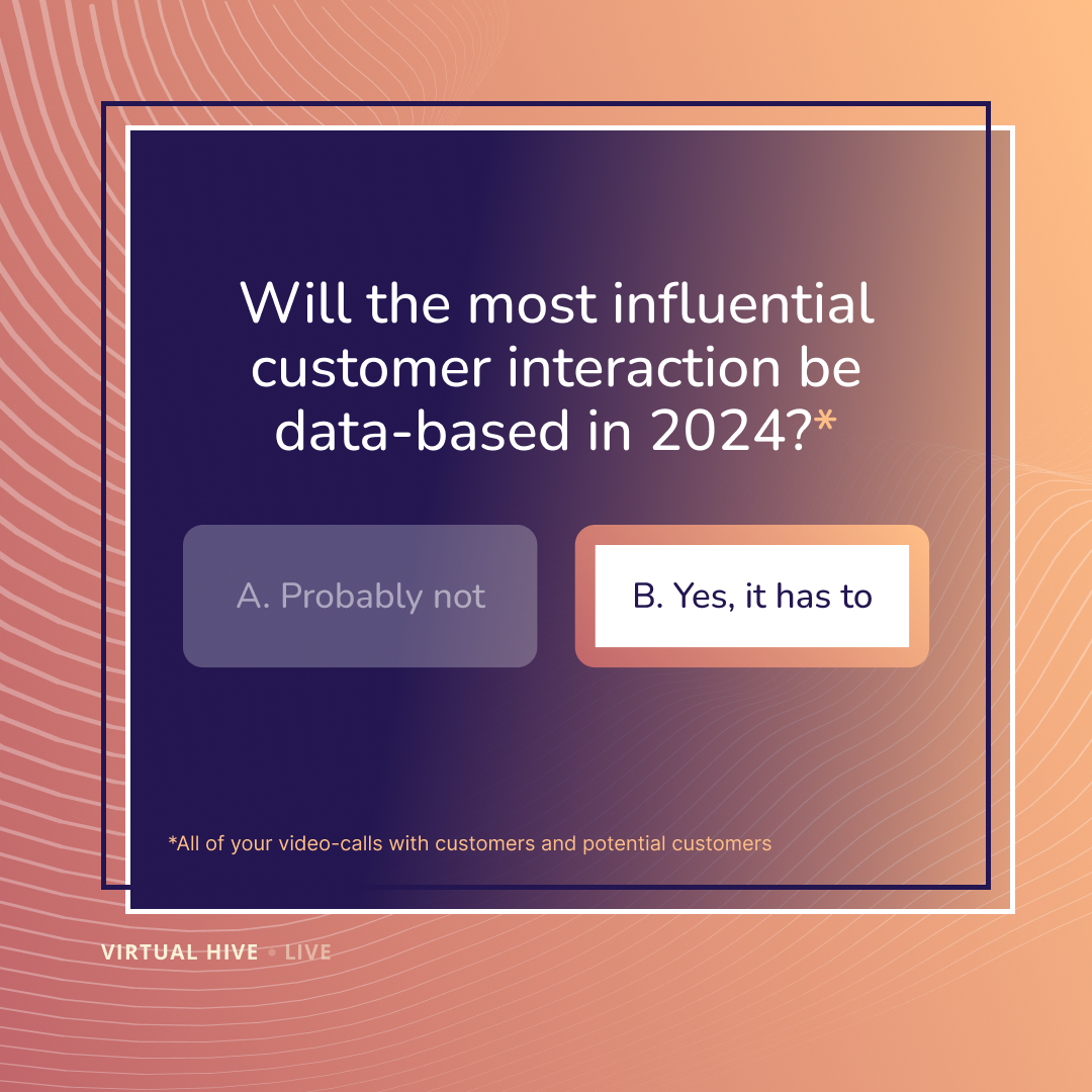 Will the most influential customer interaction be data-based in 2024_ _All of your video-calls with customers and potential customers