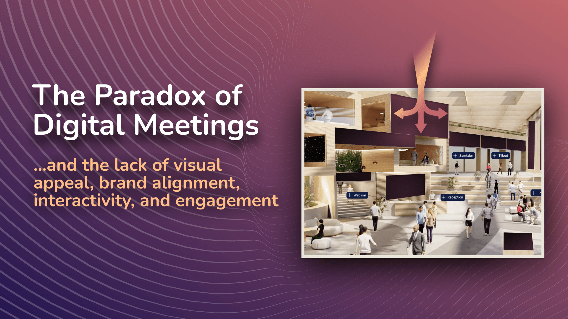 Digital meetings fall short in both visual appeal, interactivity, and engagement, suffering from one-way formats that hinder insightful data gathering